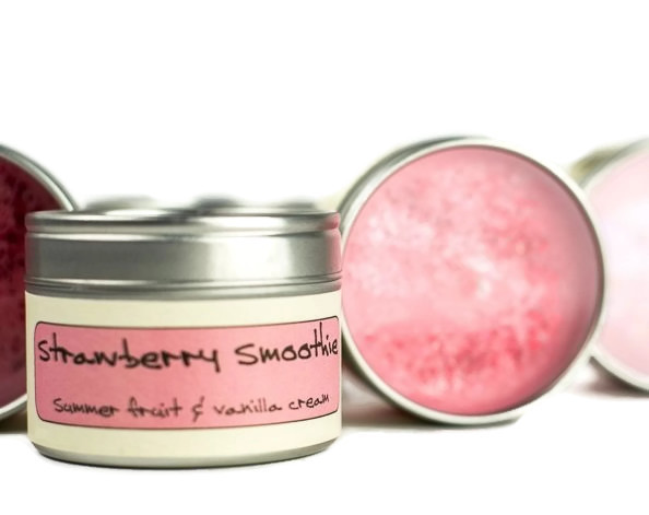 strawberry smoothie candle