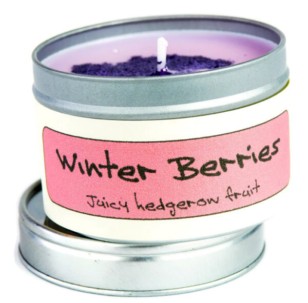 winter berries candle